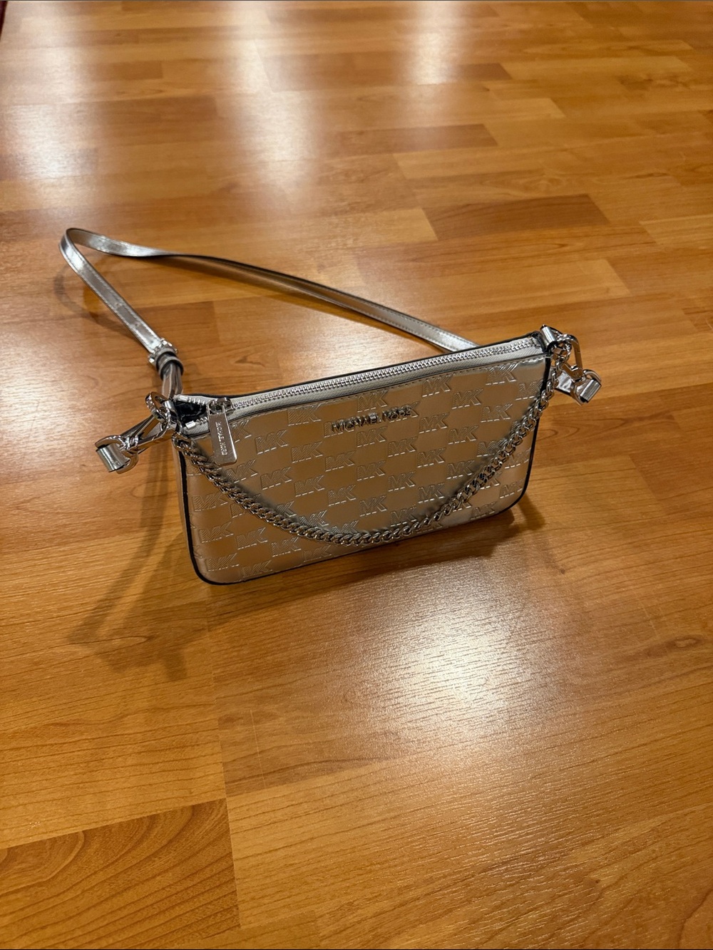 Michael Kors Silver Crossbody - Picture 2 of 7